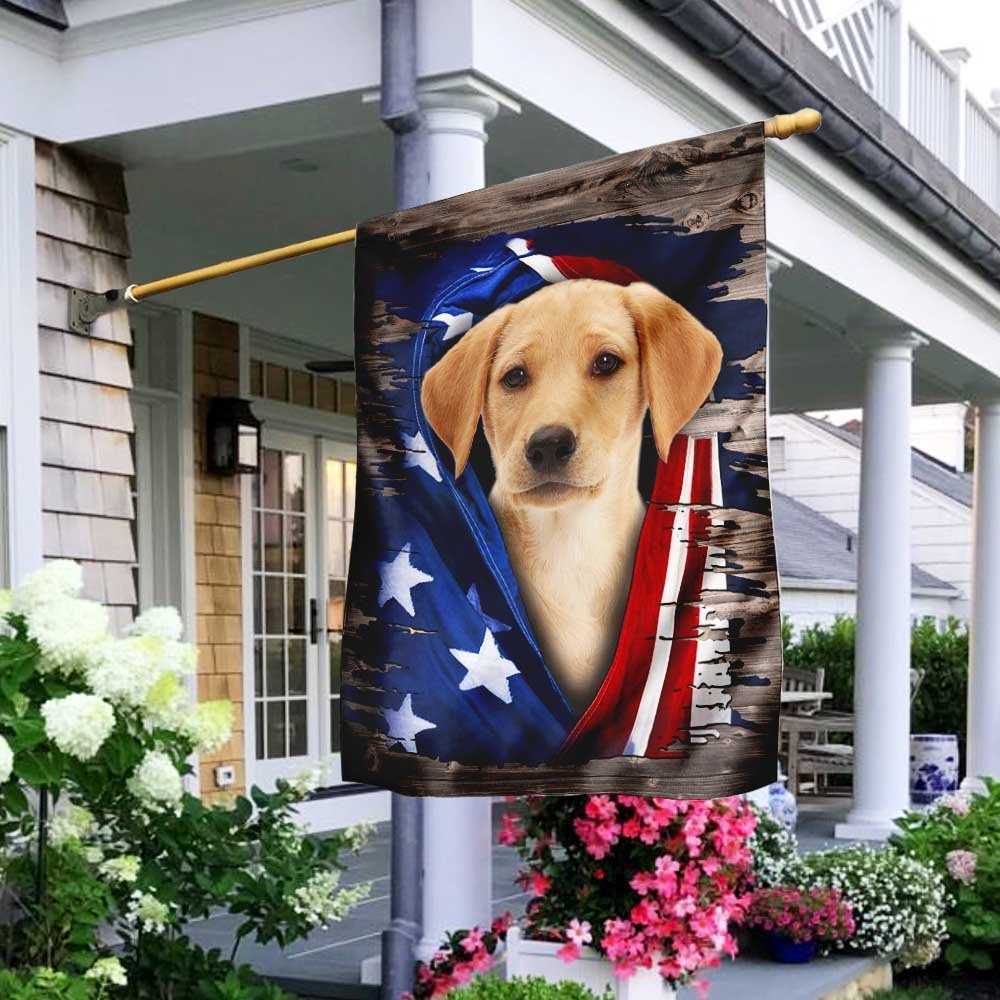 Labrador Retriever American Flag