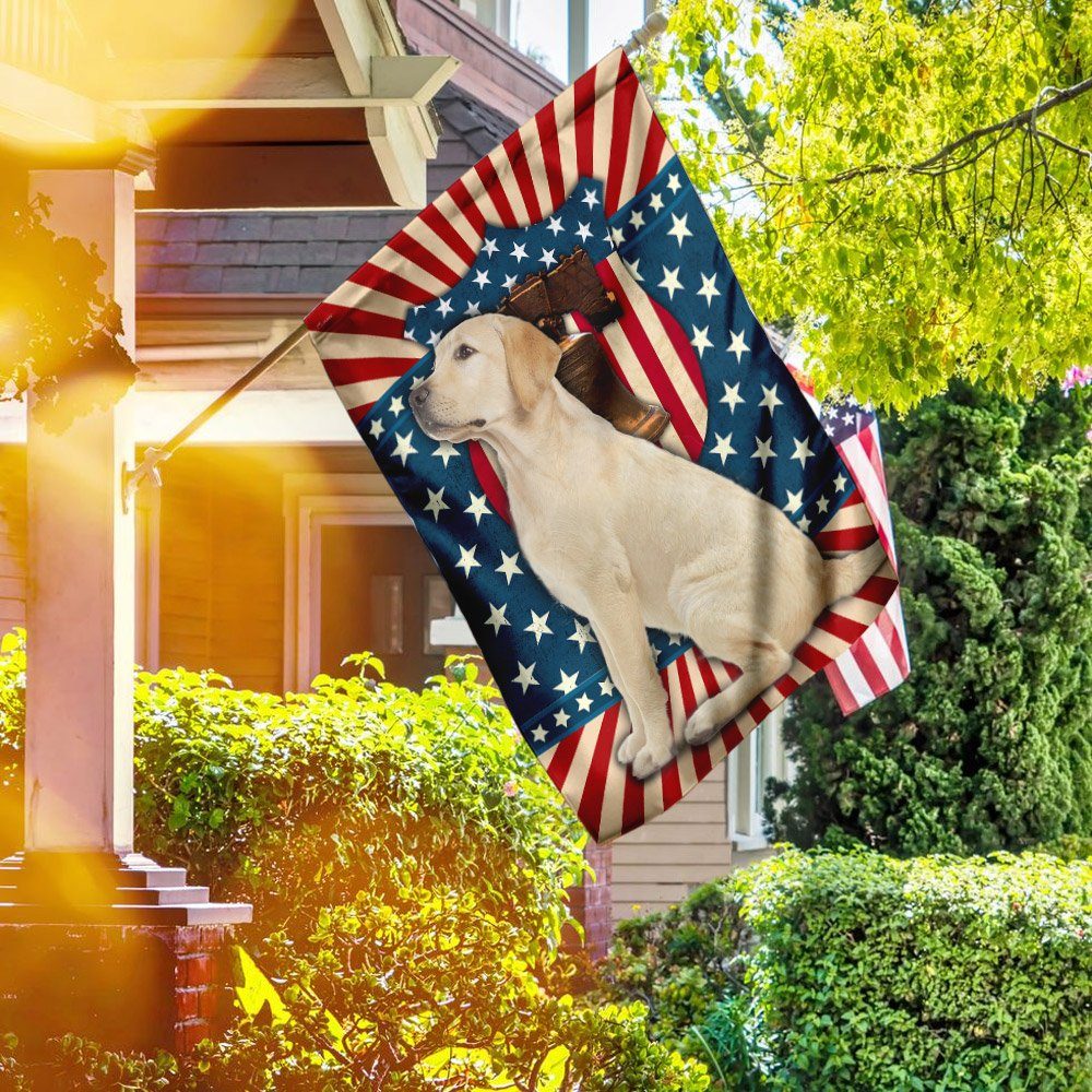 Labrador Retriever American U.S. Flag