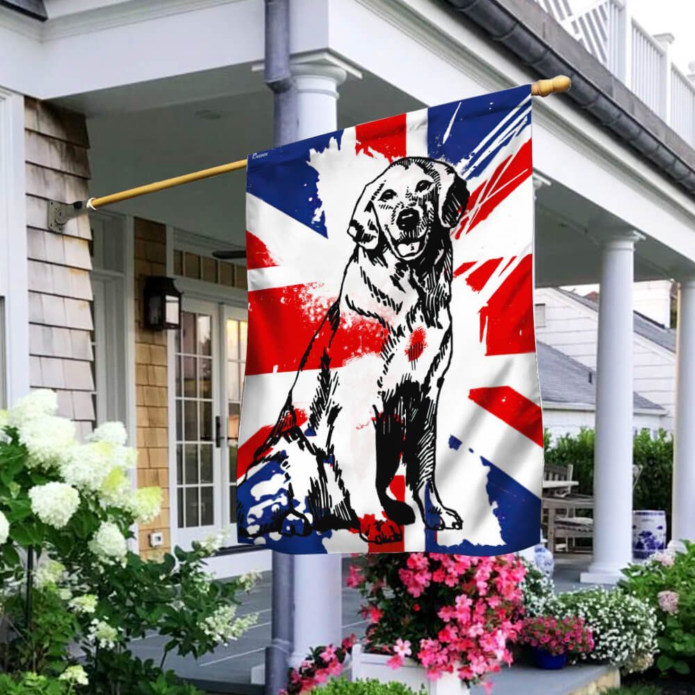 Labrador Retriever Dog Flag UK Proud NTB243Fv1
