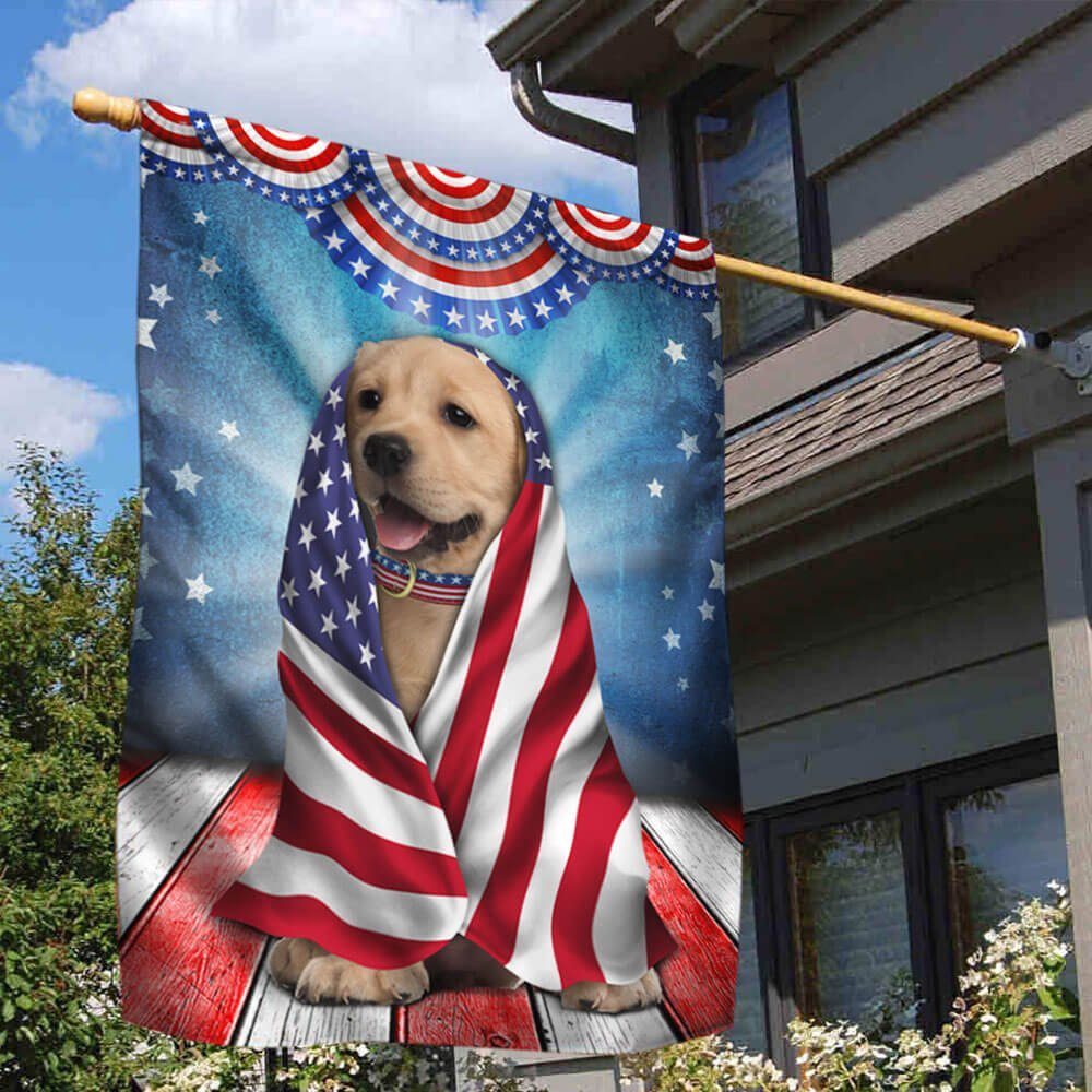 Labrador Retriever Wrap In Glory American Flag THB3483Fv2