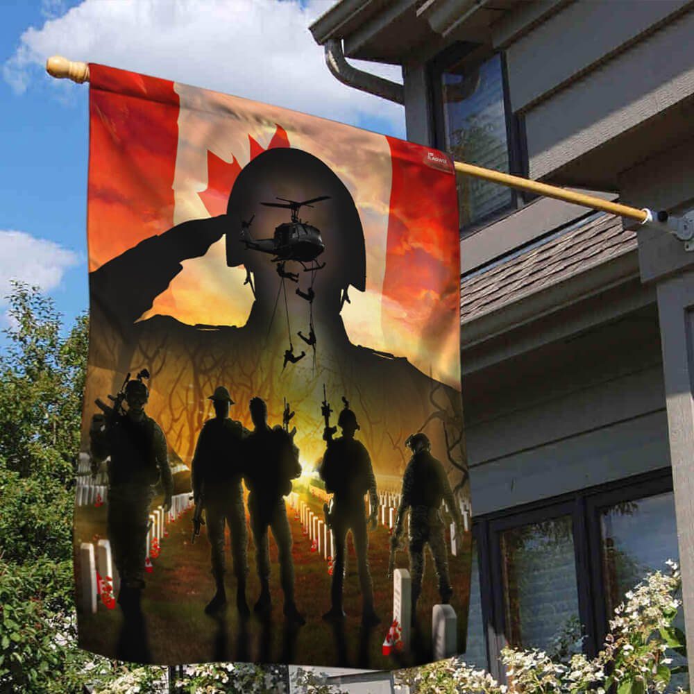 Lest We Forget. Canada Veteran Flag Beyond Future NTB228Fv2