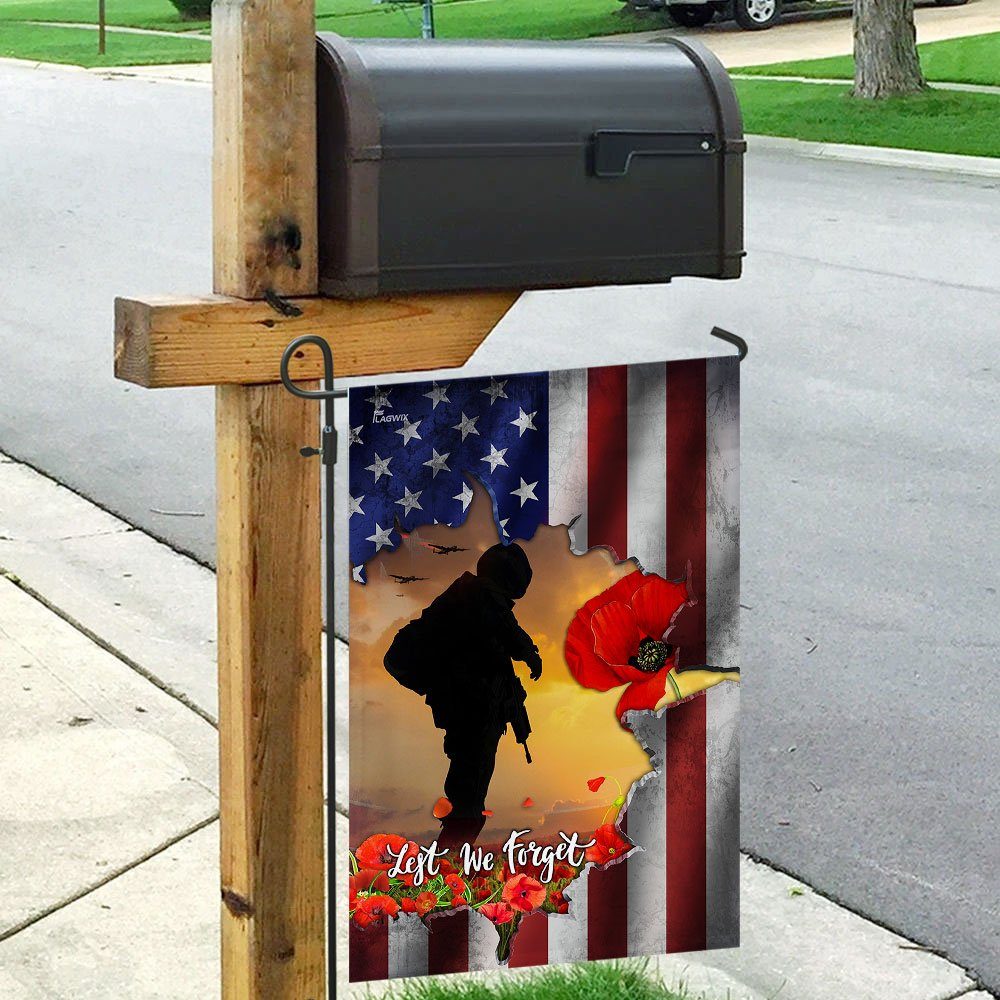 Lest We Forget – Veteran Flag Lest We Forget – Veteran Flag