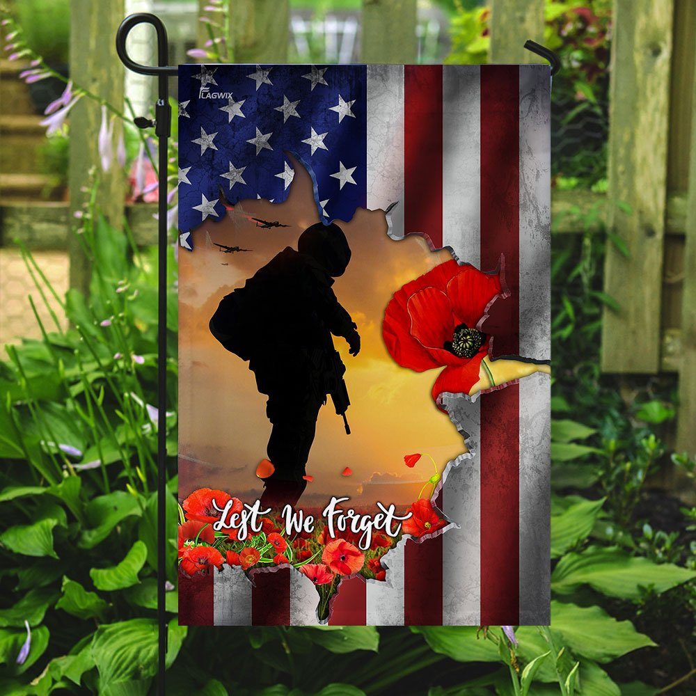 Lest We Forget – Veteran Flag Lest We Forget – Veteran Flag