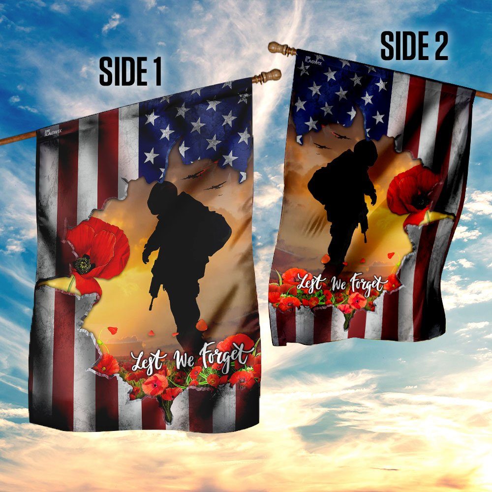 Lest We Forget – Veteran Flag Lest We Forget – Veteran Flag