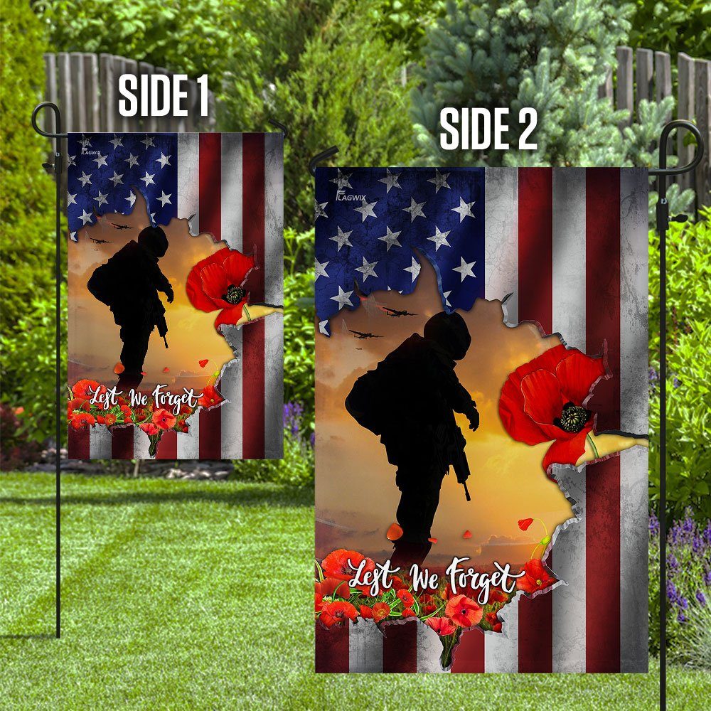 Lest We Forget – Veteran Flag Lest We Forget – Veteran Flag