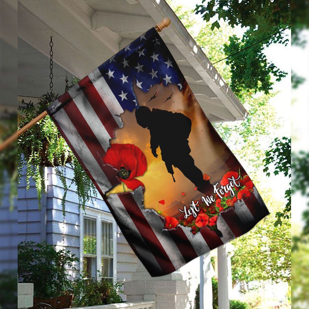 Lest We Forget – Veteran Flag Lest We Forget – Veteran Flag