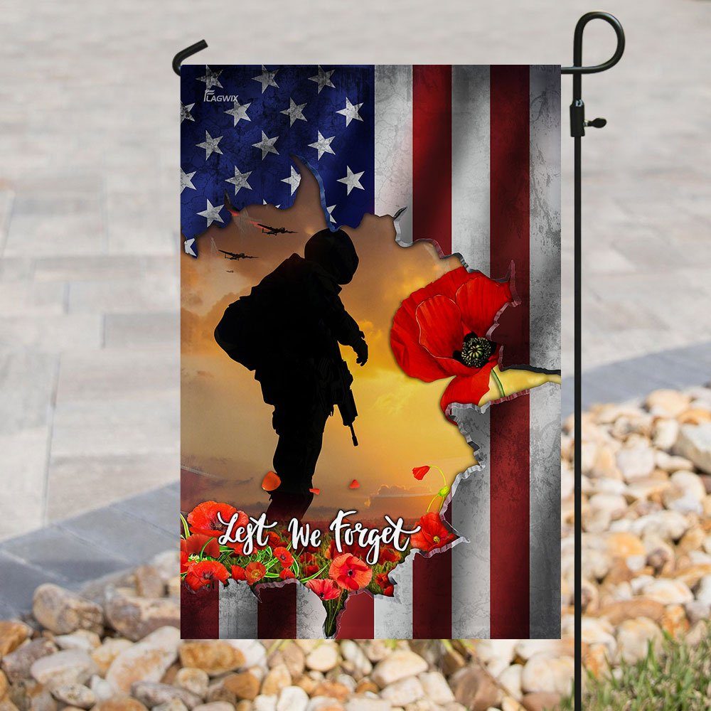 Lest We Forget – Veteran Flag Lest We Forget – Veteran Flag