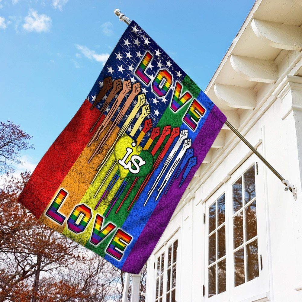 LGBT. Love Is Love Flag