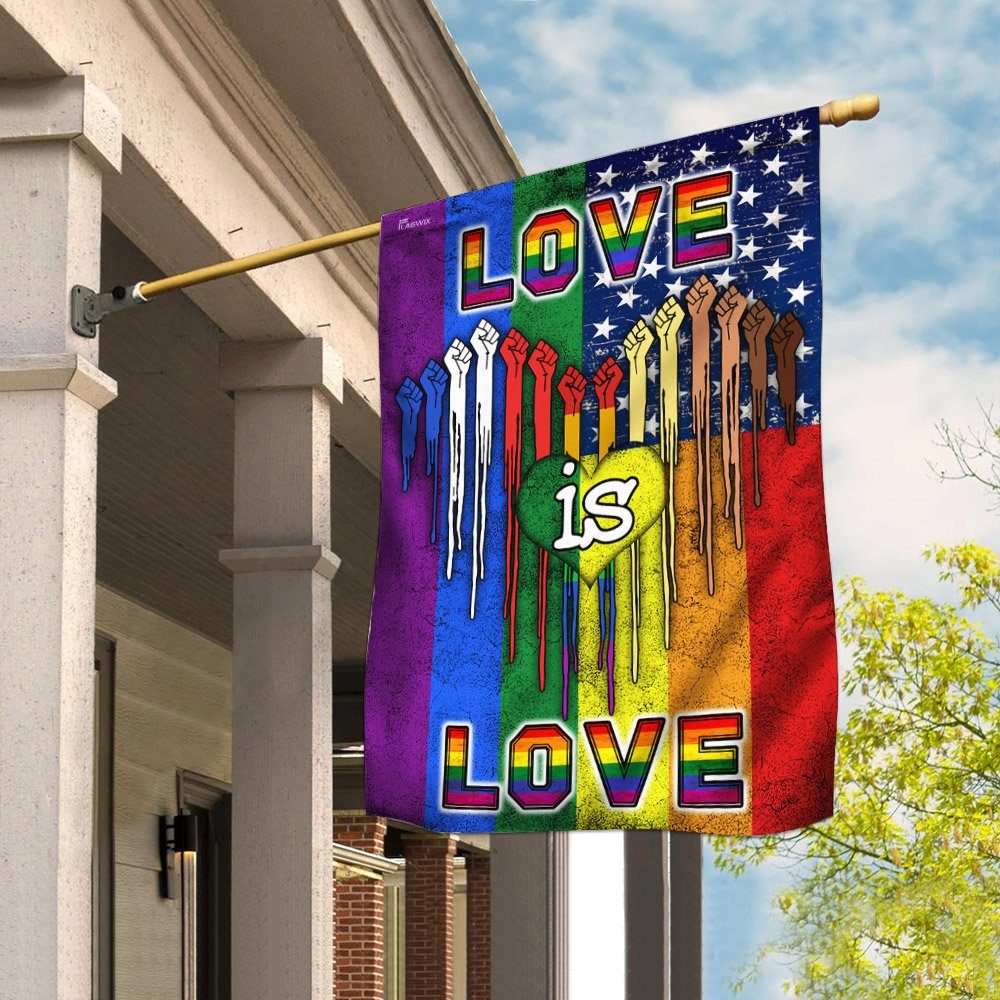 LGBT. Love Is Love Flag