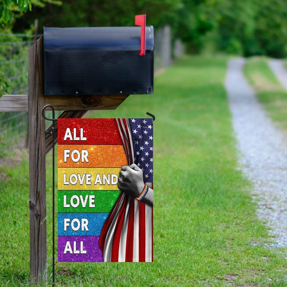 LGBT All For Love And Love For All Flag