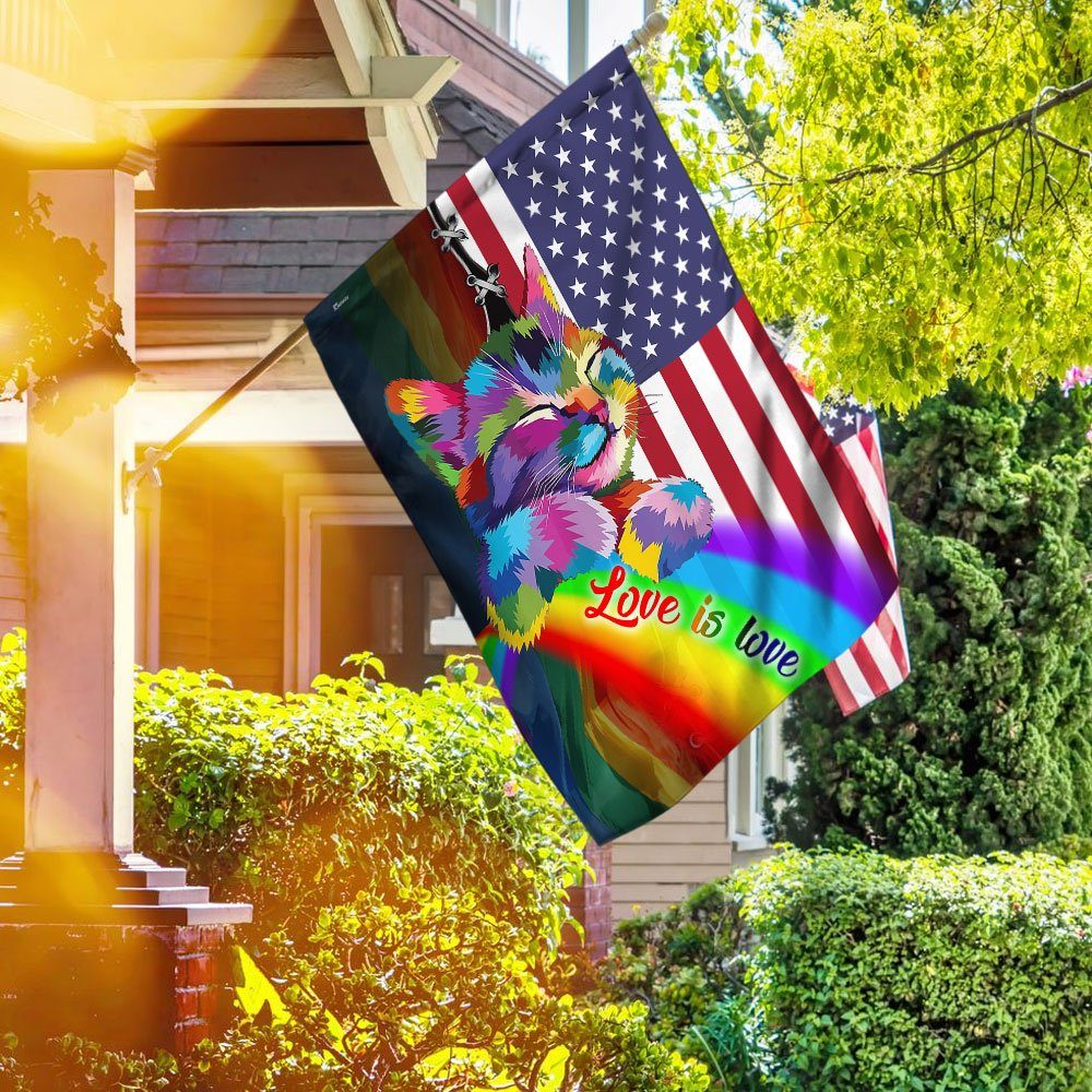LGBT Cat, Love Is Love Flag