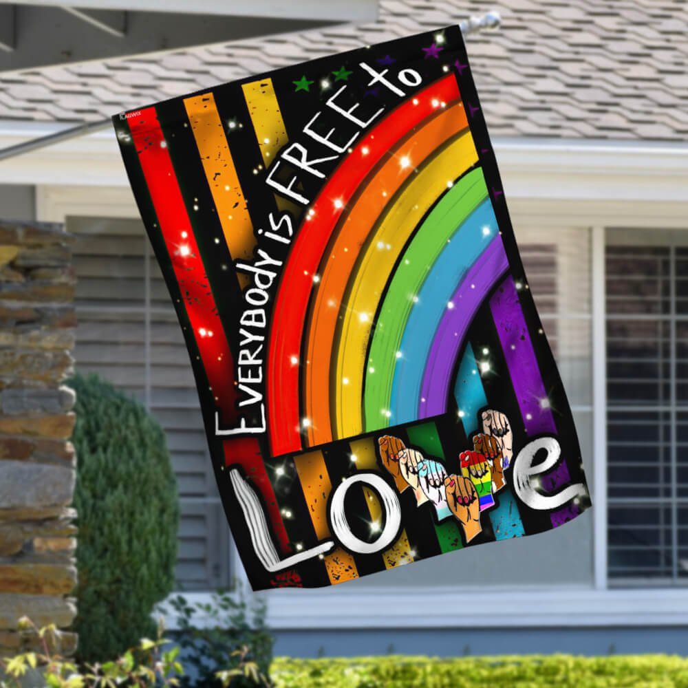 LGBT Flag – Everybody Is Free To Love NTB191F