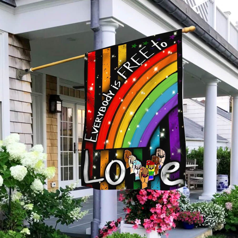 LGBT Flag - Everybody Is Free To Love NTB191F
