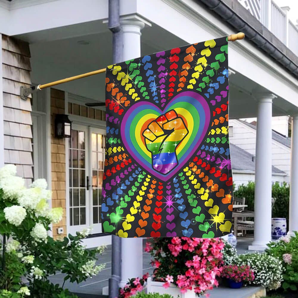 LGBT Flag – Rainbow Hearts Pride NTT60F LGBT Flag – Rainbow Hearts Pride NTT60F