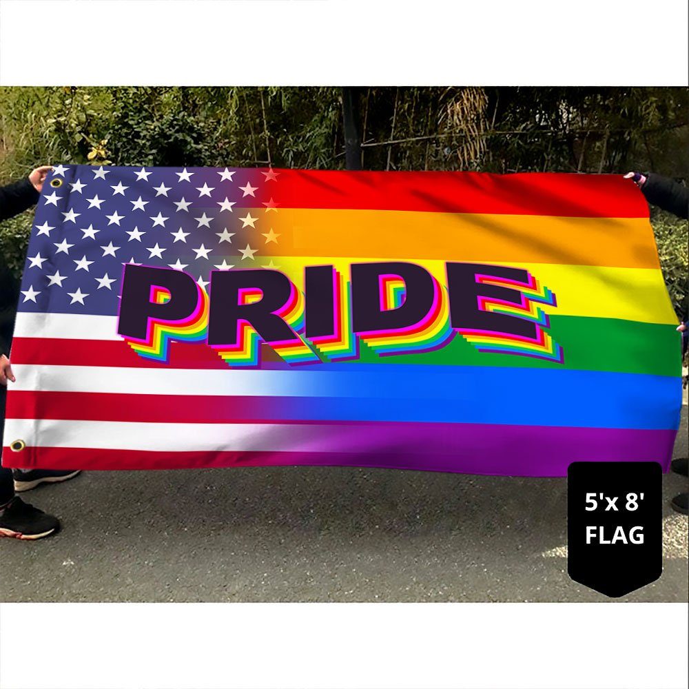 LGBT Flag Pride LGBT Grommet Flag QTR117GF LGBT Flag Pride LGBT Grommet Flag QTR117GF