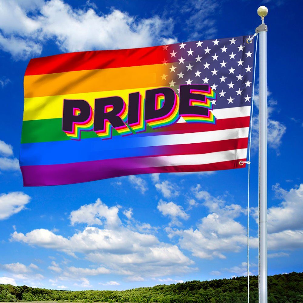LGBT Flag Pride LGBT Grommet Flag QTR117GF LGBT Flag Pride LGBT Grommet Flag QTR117GF