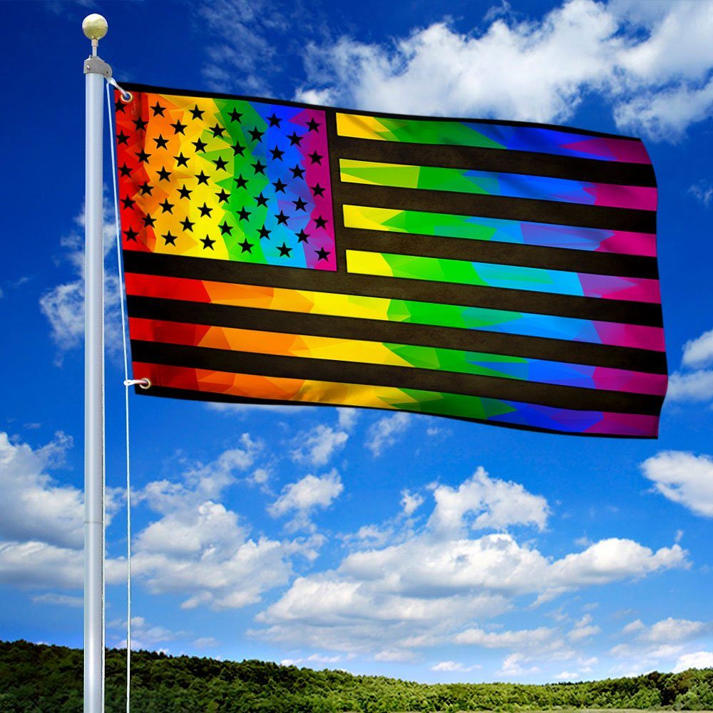 LGBT Pride American Grommet Flag QNK281GF