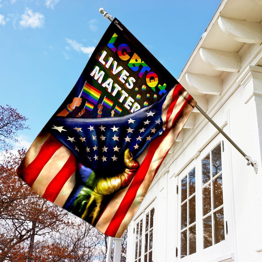 LGBTQ+ Lives Matter Flag