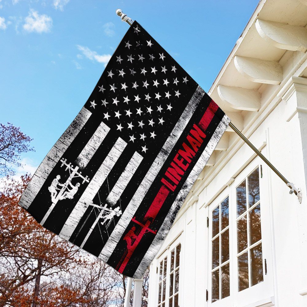 Lineman Pride American US Flag Lineman Pride American US Flag