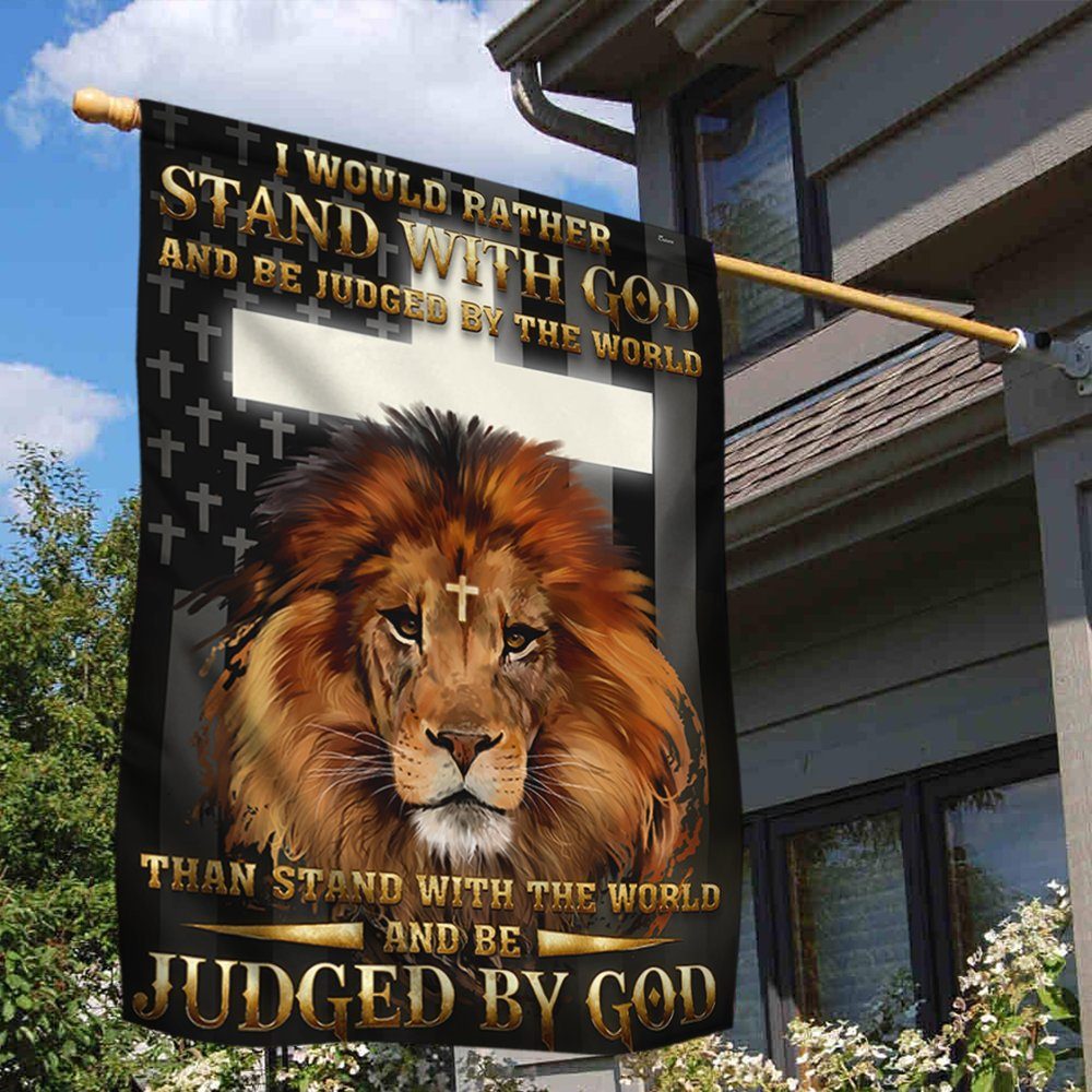 Lion Flag I Would Rather Stand with God ANT288Fv1