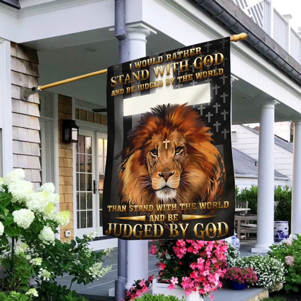 Lion Flag I Would Rather Stand with God ANT288Fv1