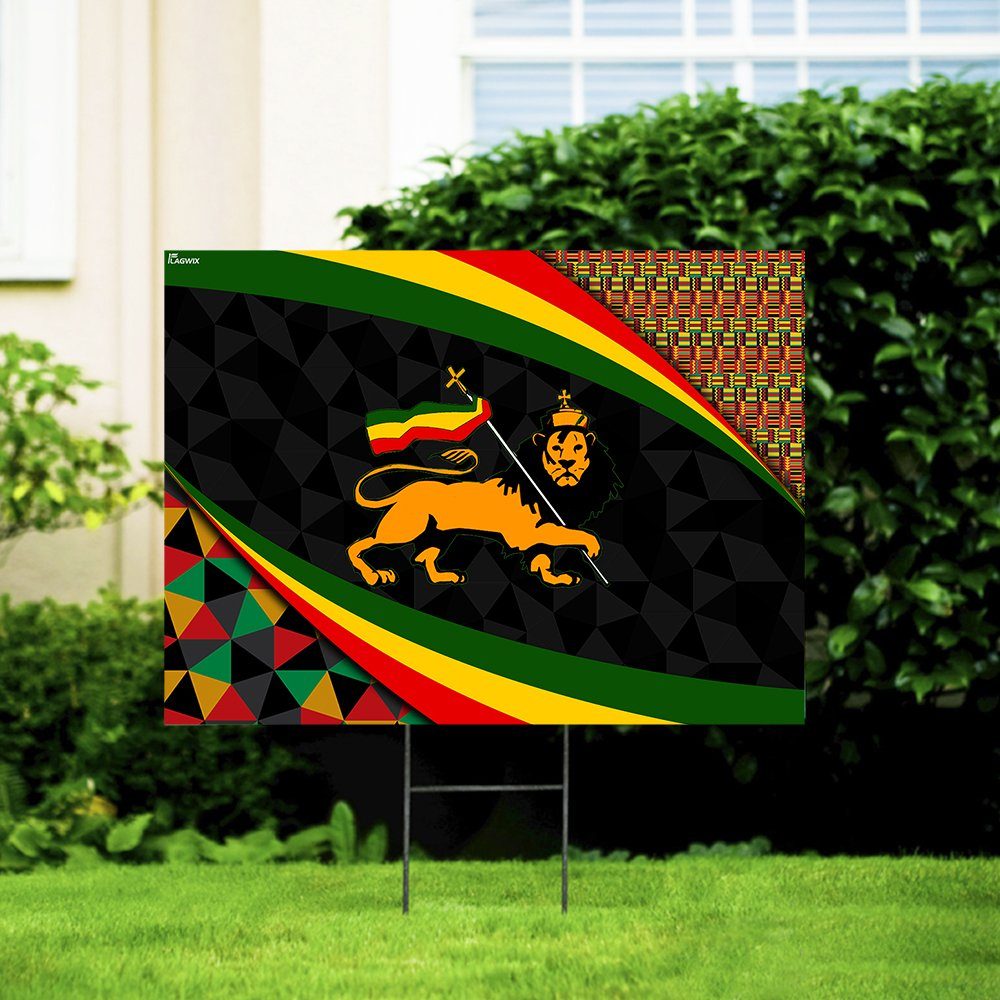 Lion Of Judah Ethiopia Yard Sign Lion Of Judah Ethiopia Yard Sign