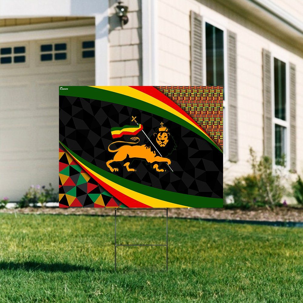 Lion Of Judah Ethiopia Yard Sign Lion Of Judah Ethiopia Yard Sign