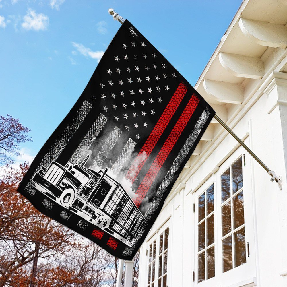 Livestock Trailer American U.S. Flag