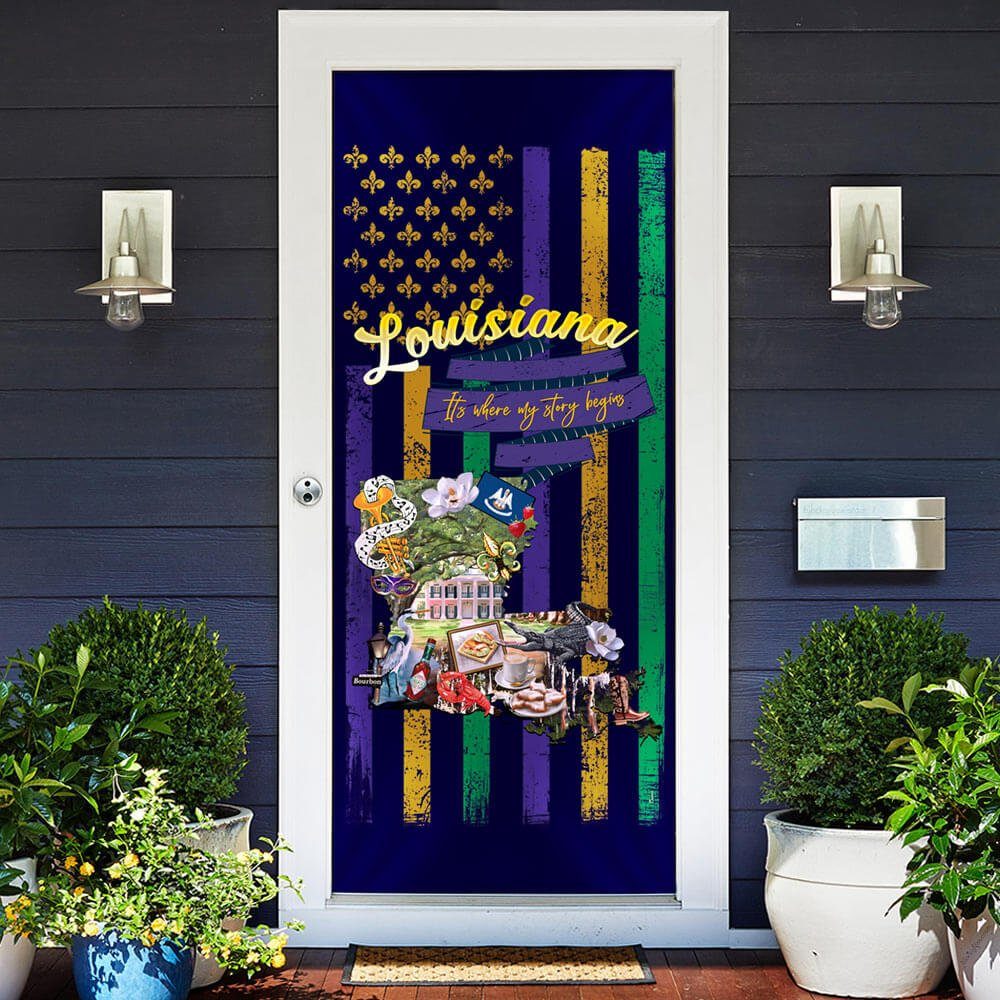 Louisiana, It’s Where My Story Begins Door Cover TPT829D
