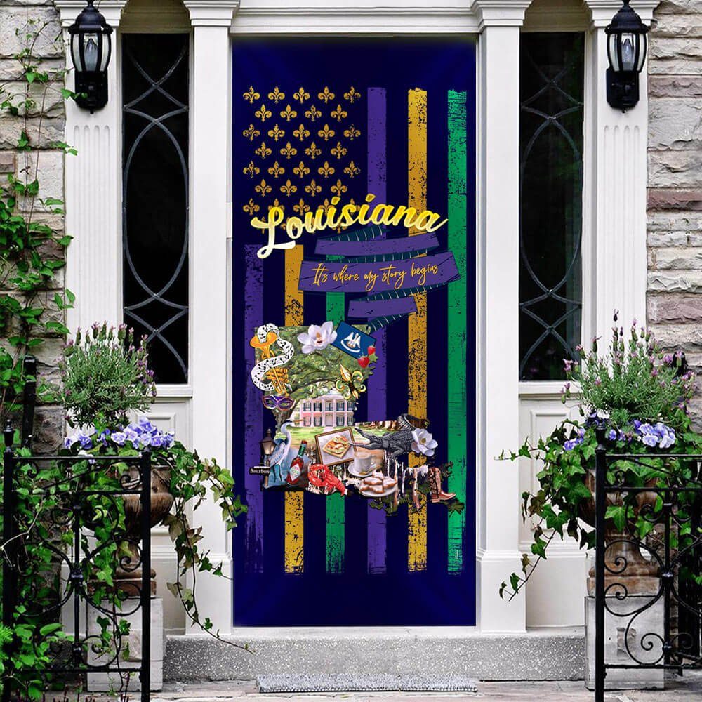 Louisiana, It's Where My Story Begins Door Cover TPT829D