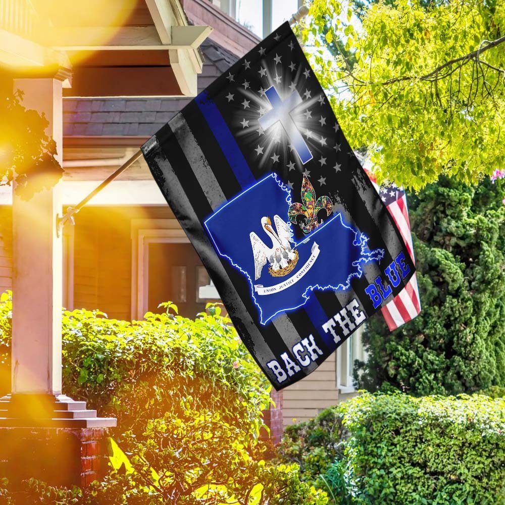 Louisiana - Back The Blue Flag