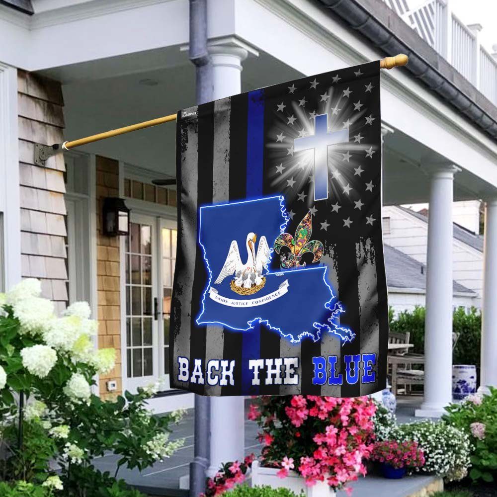 Louisiana – Back The Blue Flag