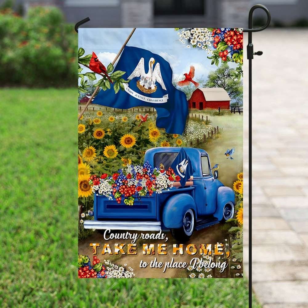 Louisiana Country Roads Flag