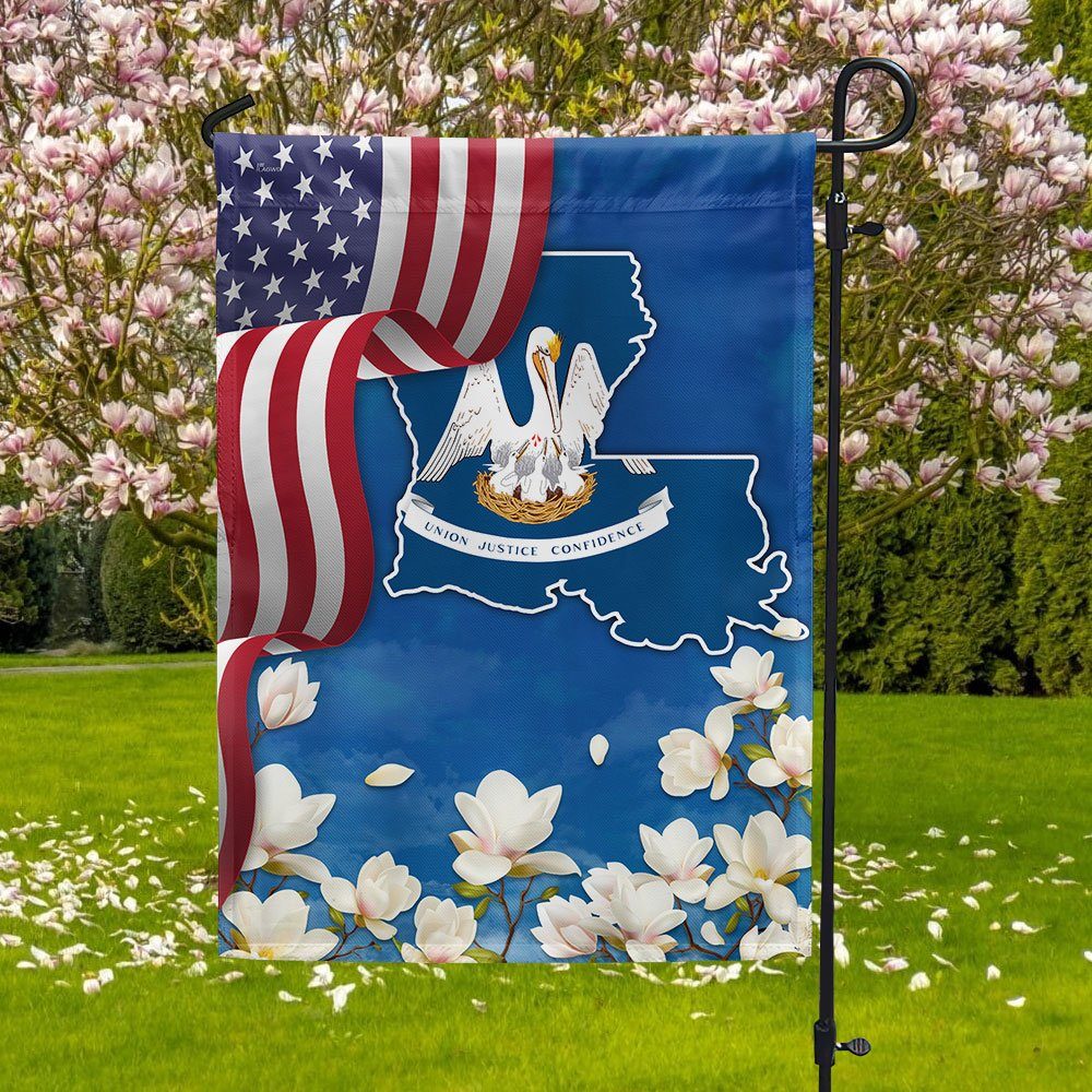 Louisiana Magnolia Flower Flag MLN1111Fv3