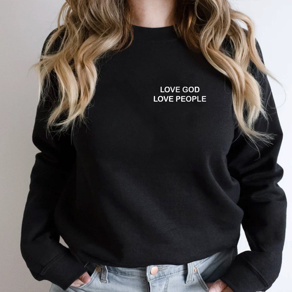 Love God Love People Sweatshirt PMM1611SW