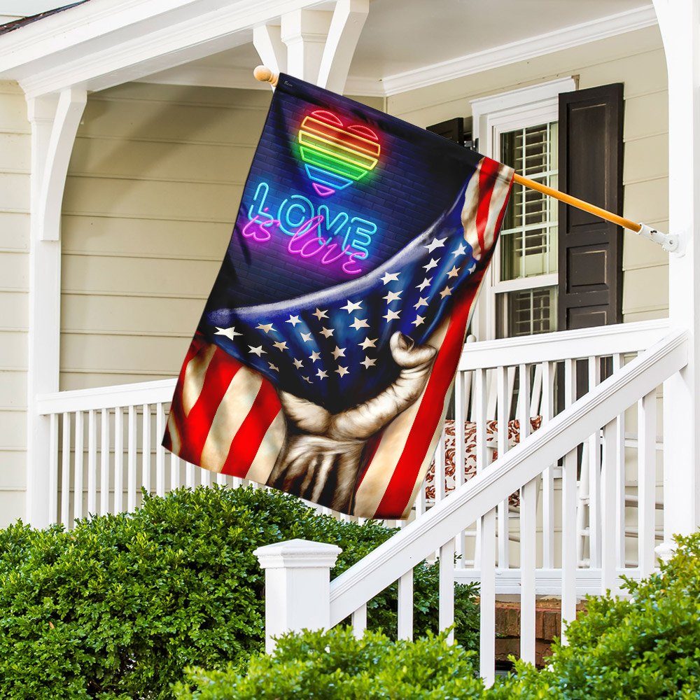 Love Is Love LGBT American U.S. Flag