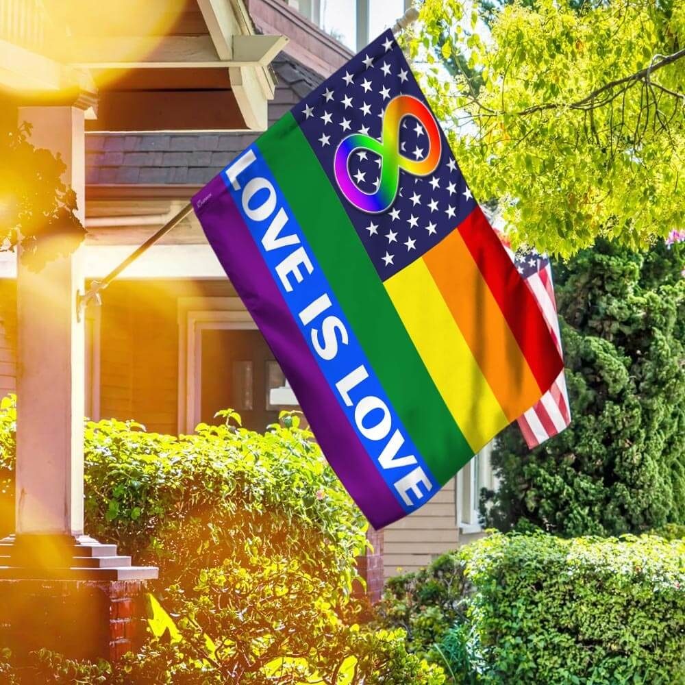 Love Is Love LGBT Flag
