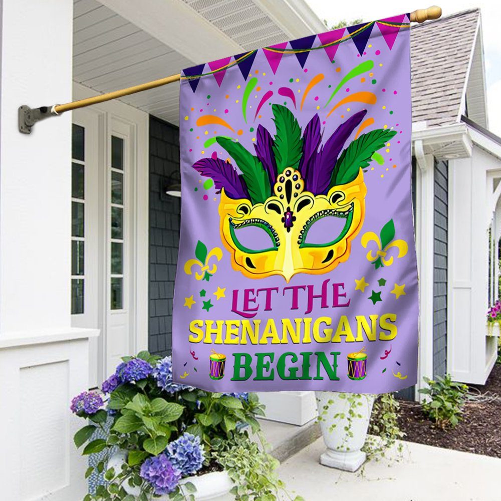 Mardi Gras Flag Let The Shenanigans Begin TQN780F