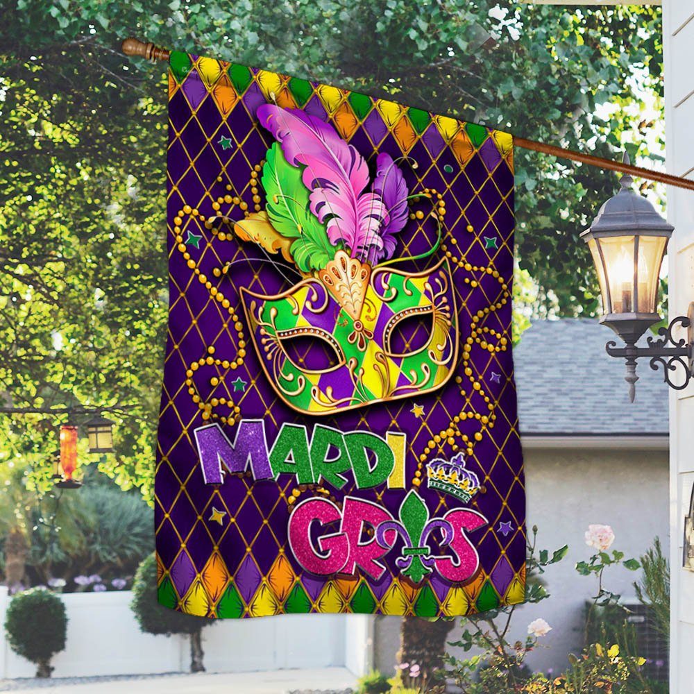 Mardi Gras Flag MLH2128F