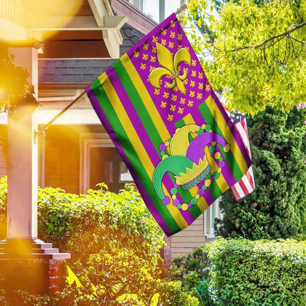 Mardi Gras U.S Flag