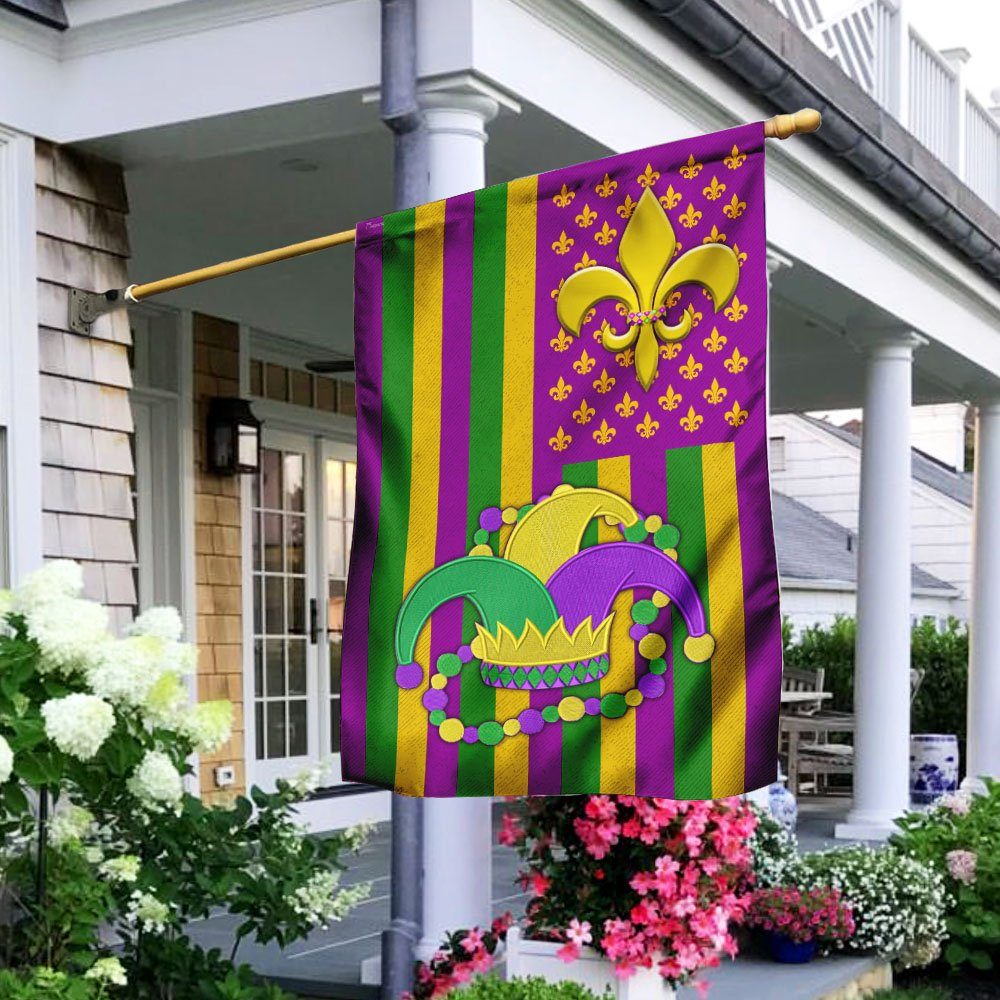 Mardi Gras U.S Flag
