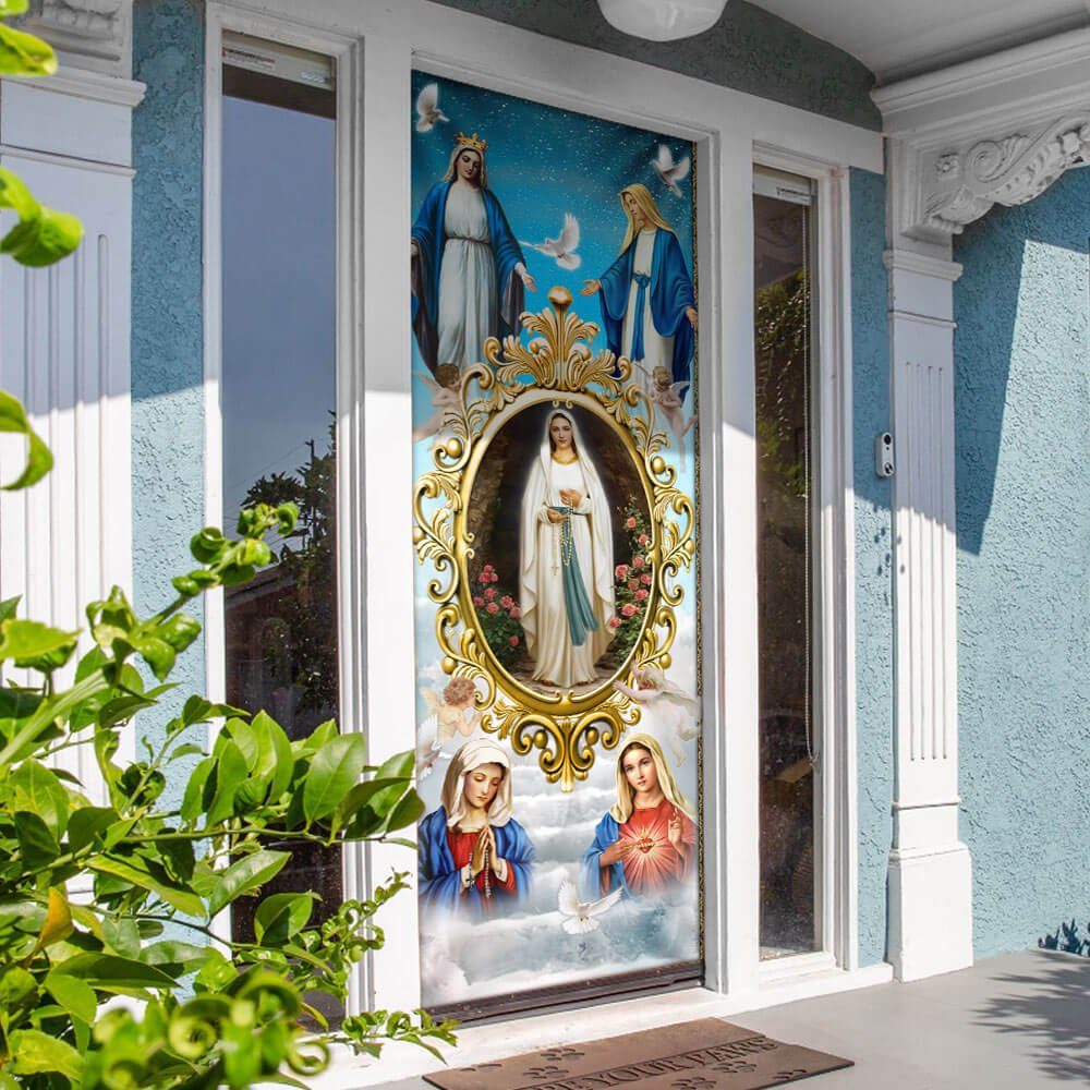 Mary, Mother Of Jesus. The Blessed Virgin Mary Door Cover THB3812D