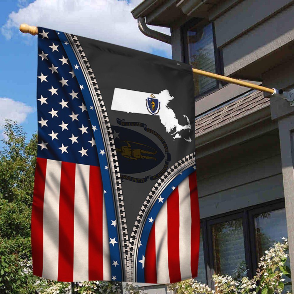 Massachusetts Flag State Of Mind ANT218Fv22