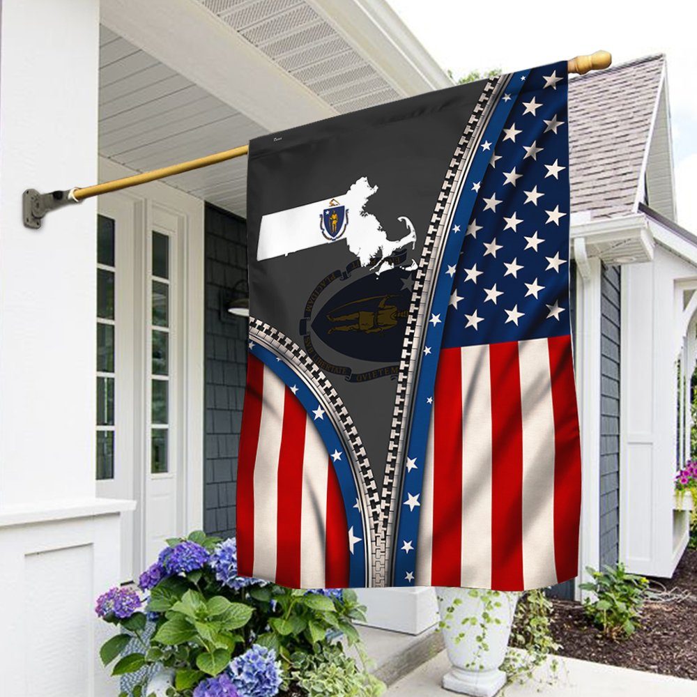 Massachusetts Flag State Of Mind ANT218Fv22