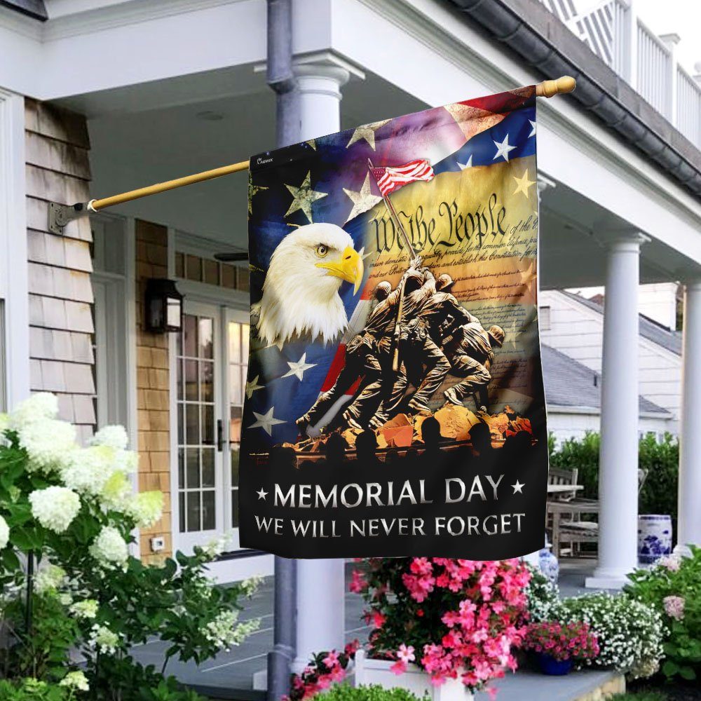Memorial Day We Will Never Forget Veteran Flag