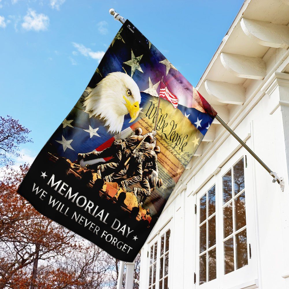 Memorial Day We Will Never Forget Veteran Flag
