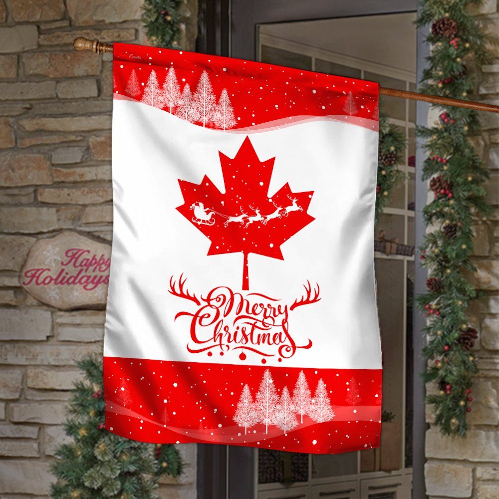 Merry Christmas Canada Flag BNN686F