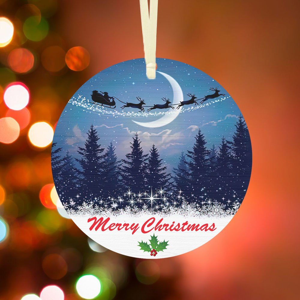 Merry Christmas Ceramic Ornament TQN694O