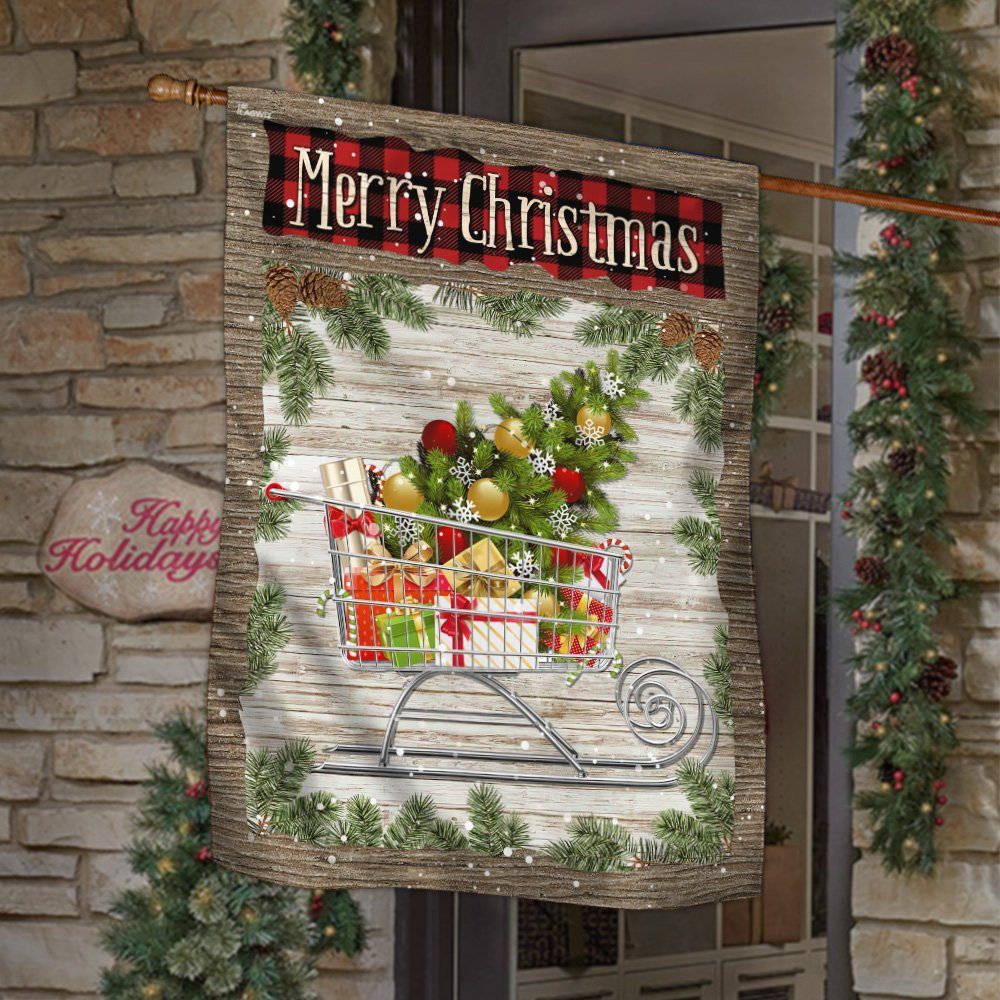 Merry Christmas Flag Christmas LNT704F