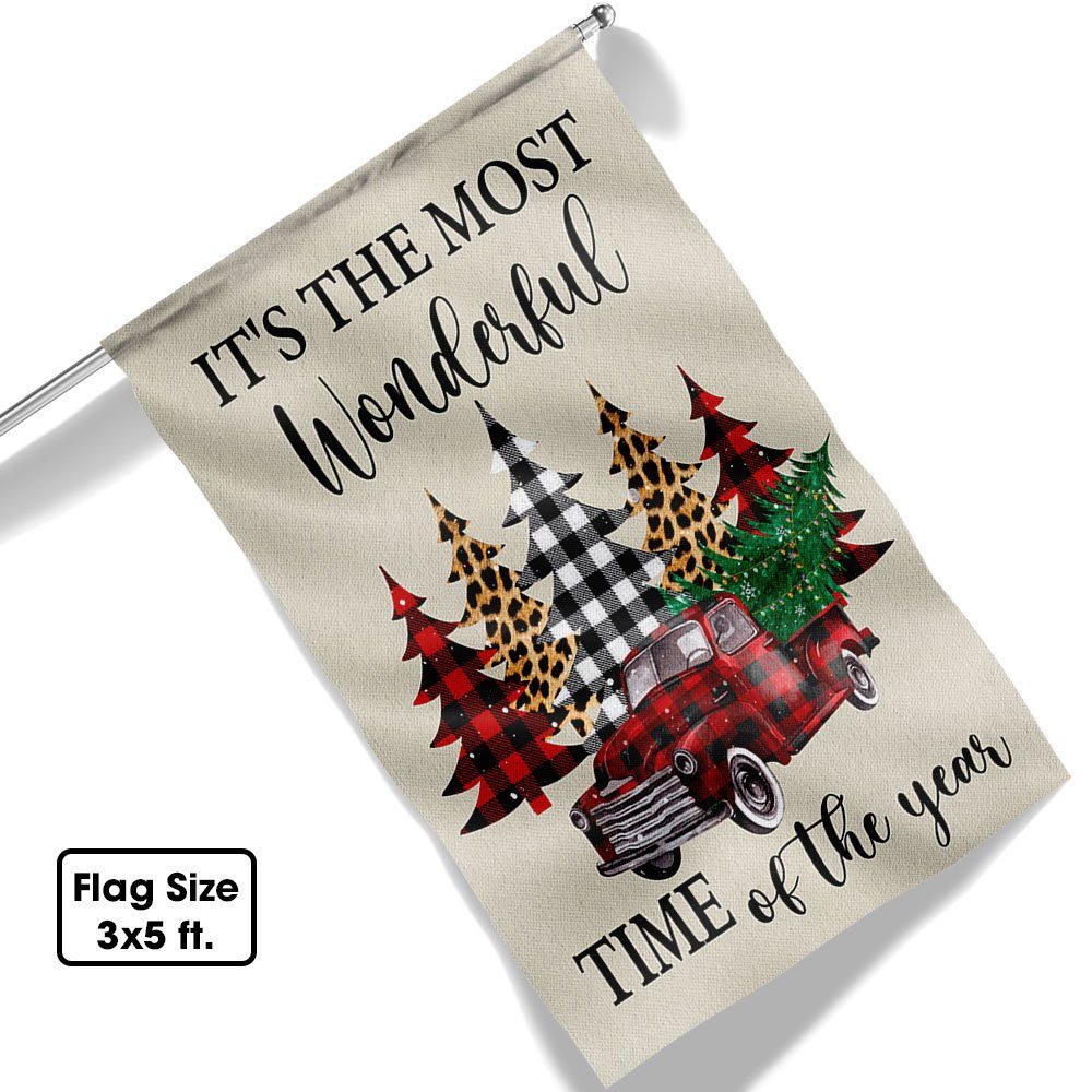Merry Christmas Flag It’s The Most Wonderful Time Of The Year LNT665F